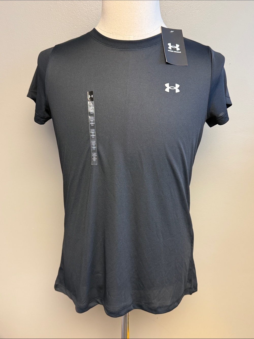 Under Armour Women’s HeatGear Loose T-Shirt Black Size M Medium NWT